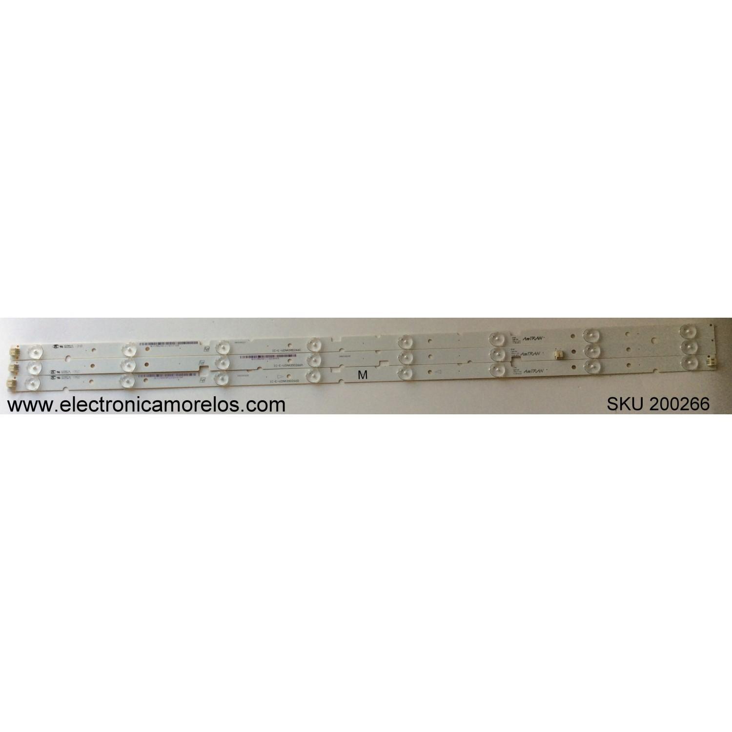KIT DE LED PARA TV / VIZIO / IC-E-VZAA39D266A / IC-E-VZAA39D266B / IC-E-VZAA39D266C / MODELO EM39FT